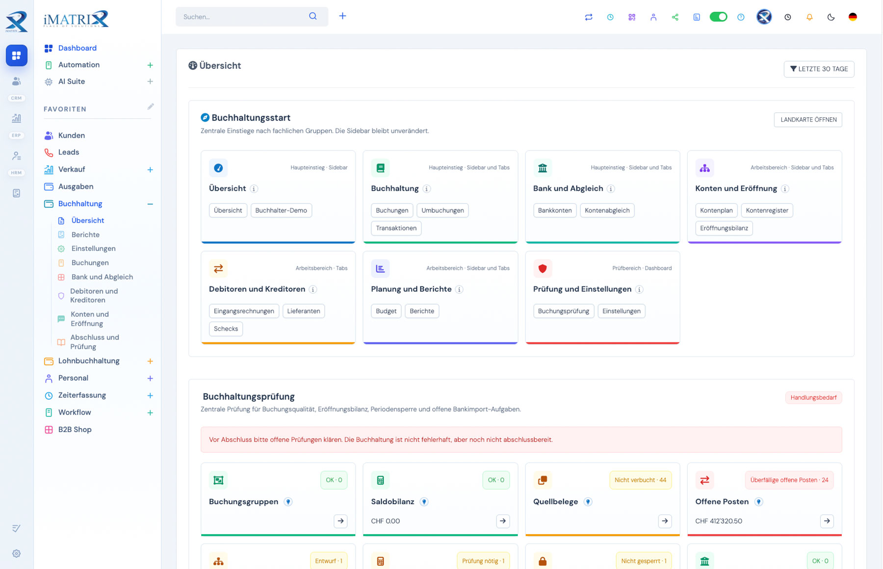 Buchhaltung Dashboard